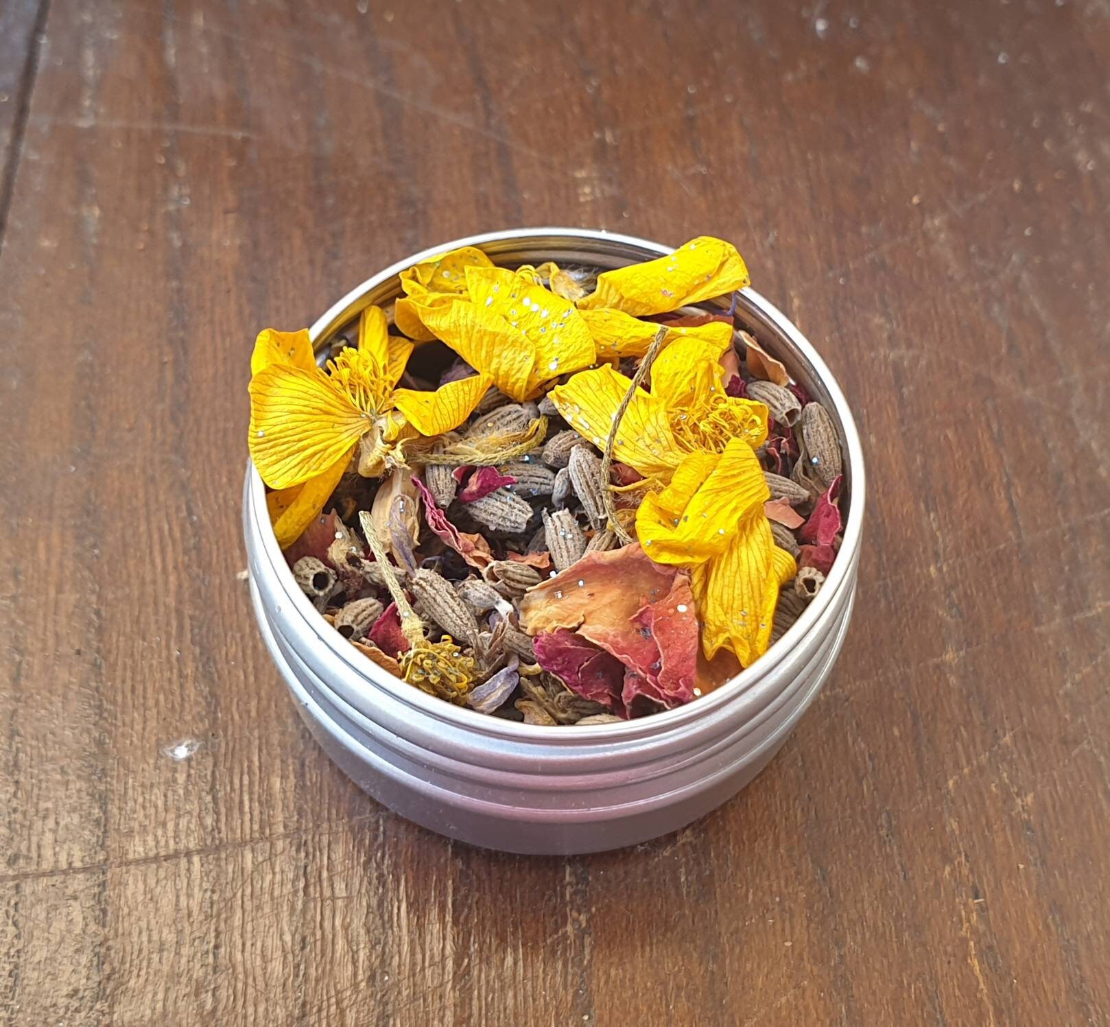 Fée Nourriture Séchée Fleur Mélange Féeriques Populaires Offrandes Fairy Wicca Fae Midsummers Eve Ri