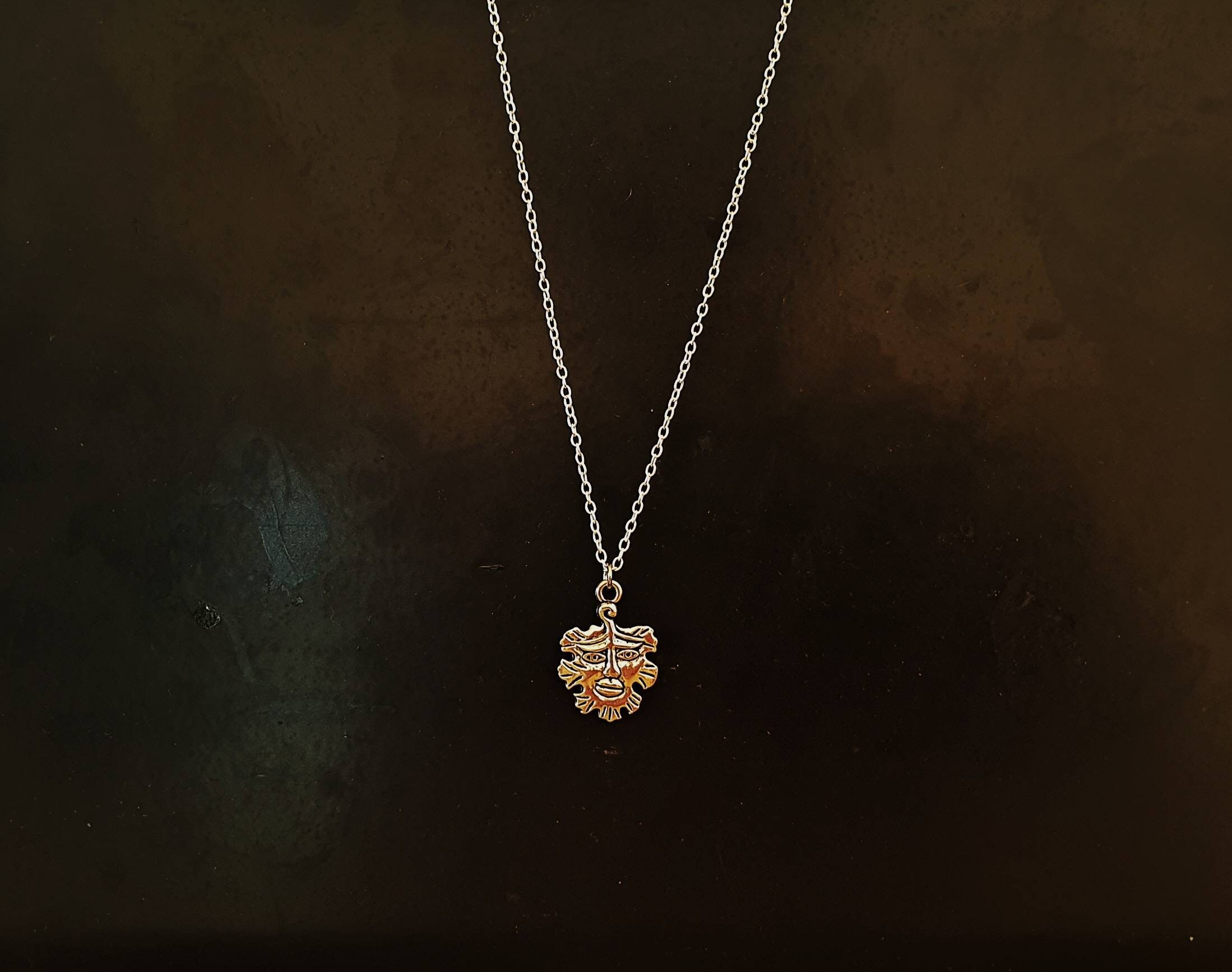 Green Man Pendentif Sorcières Dieu Collier Rituel Païen Bijoux Rituels Fertilité Symbole Yule Idées 