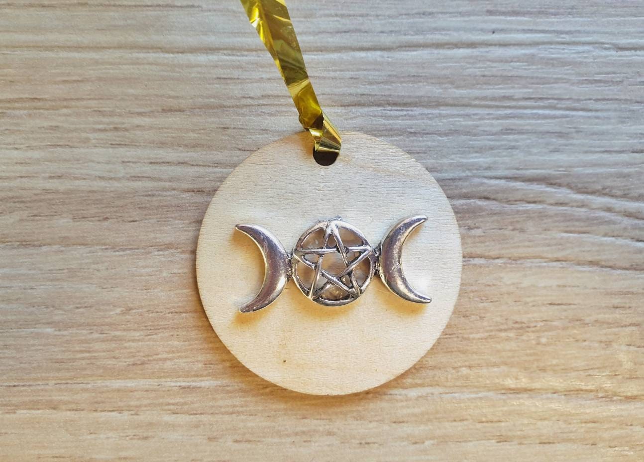 Décor de Noël Décor d'arbre Wiccan Rituel d'autel Païen Triple Lune Arbre Suspendu Solstice