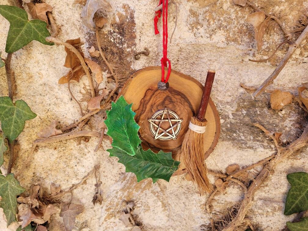 Décor de Noël Solstice d'hiver Décor d'arbre Wiccan Rituel d'autel Païen Arbre Suspendu Solstice.