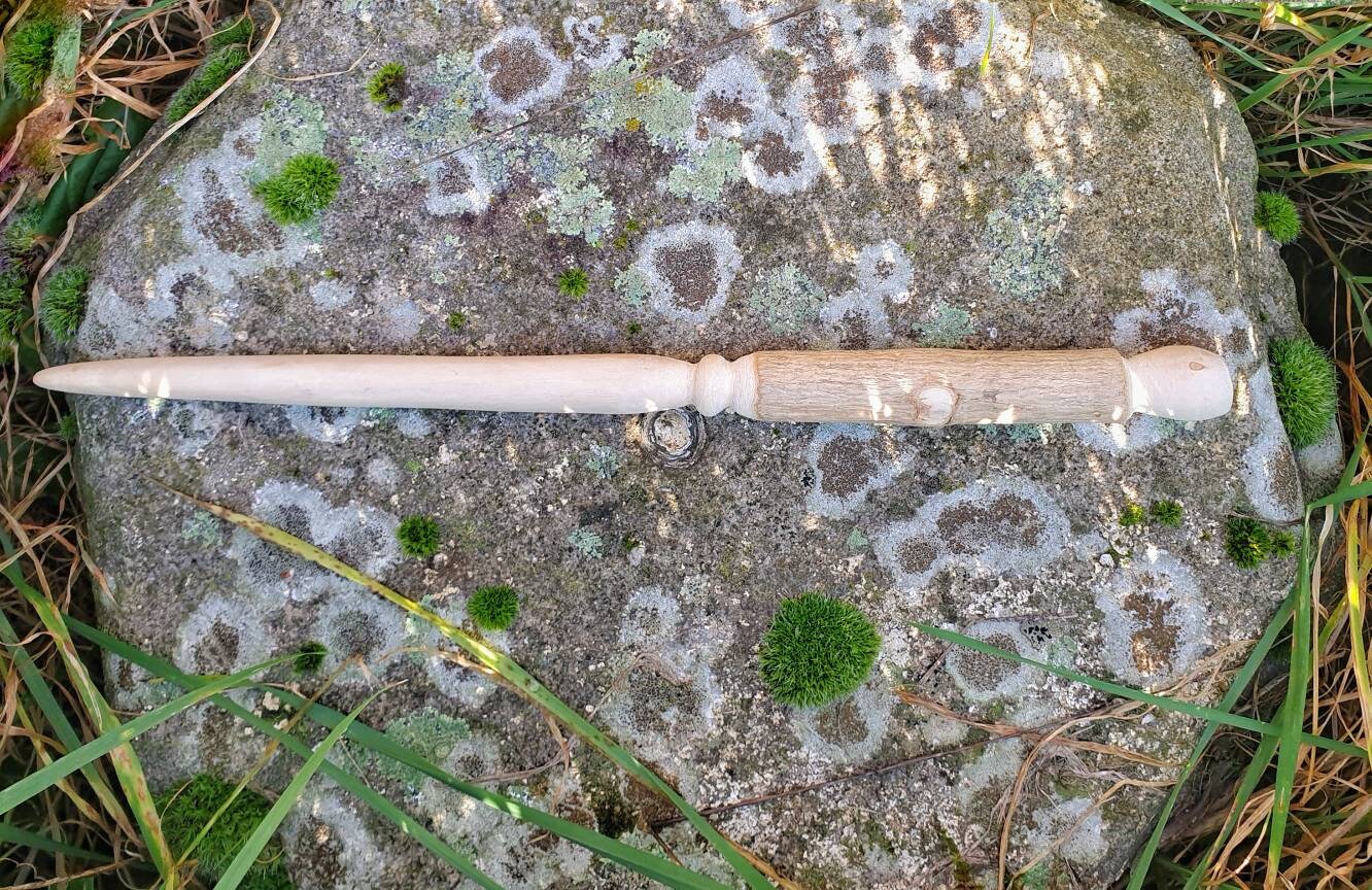 Chêne Bois Baguette Magique Rituel Sorcières Sorcière Fournit Kit d'outil Païen Soltice Mâle Rituels