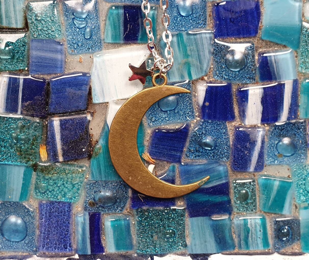 Croissant de Lune Pendentif Collier Wicca Sorcellerie Bijoux Sorcières Wiccan Rituel Jewlry Prêtress