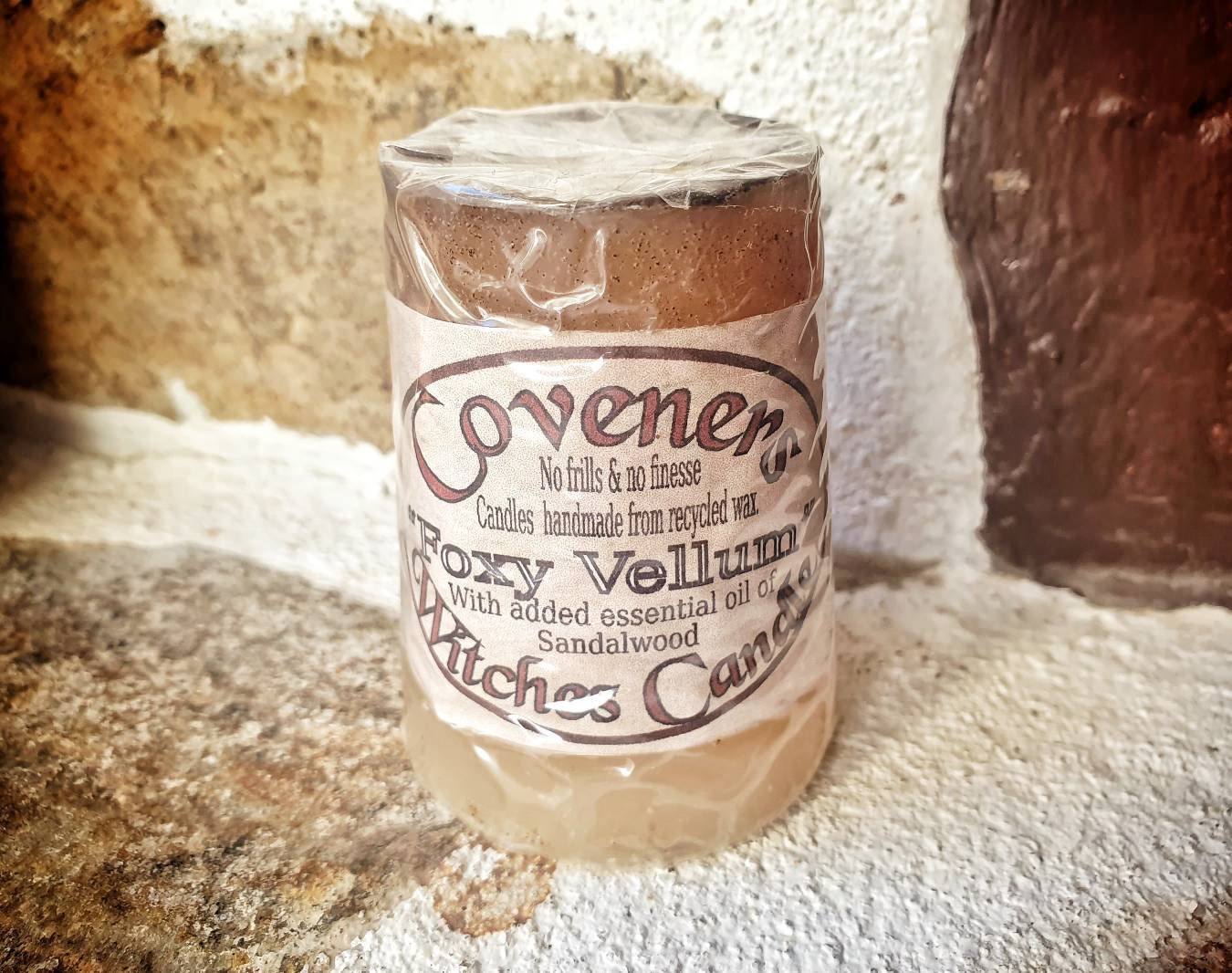 Bougie Faite à La Main Pagan Autel Bougie Santalwood Parfumé Huile Essentielle Wiccan Décor Hedgewit