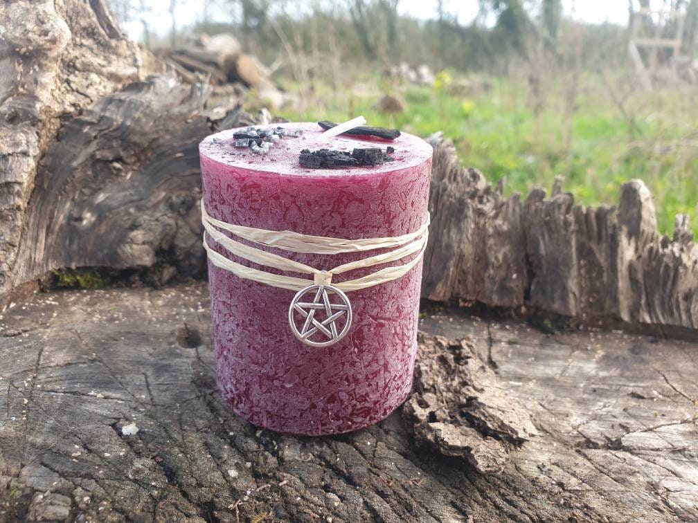 Bougie Élémentaire de Bougie Feu Élément Quart Équilibrant Sea Witch Bougies Outils Autel d'autel d'