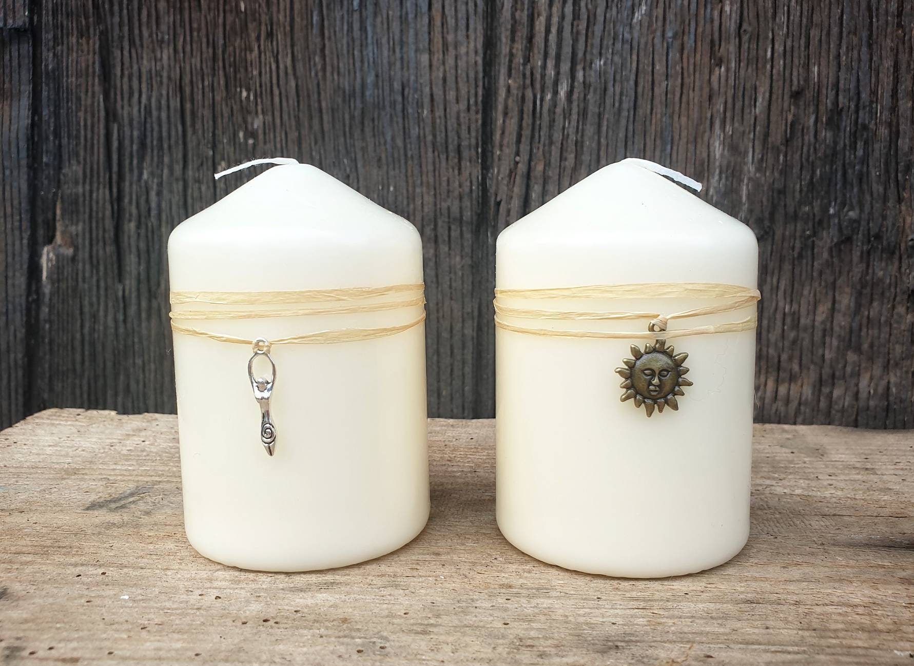 Dieu et Déesse Bougies d'autel Pour Décor Païen Sorcières Bougie de Déesse Wiccan Outils Rituel Kit 