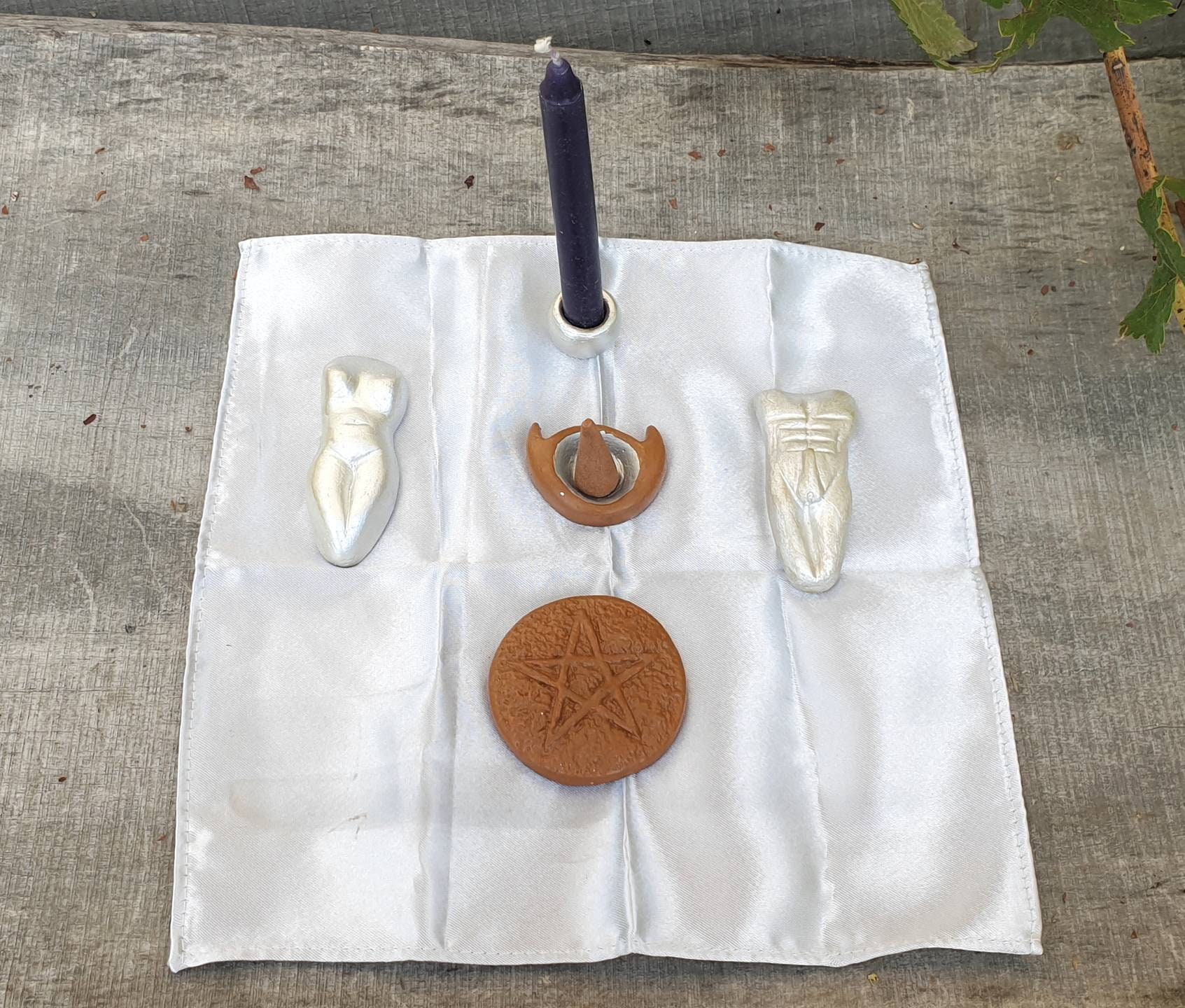 Petit Kit d'autel Païen Ensemble Voyage Outils Rituels Païens Boîte Autel Petites Sorcières Rituel P