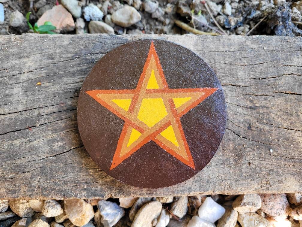 Sorcières Pentacle Wiccan Autel Petit Rouge et Violet Outils d'autel Sorcières Kit Païen