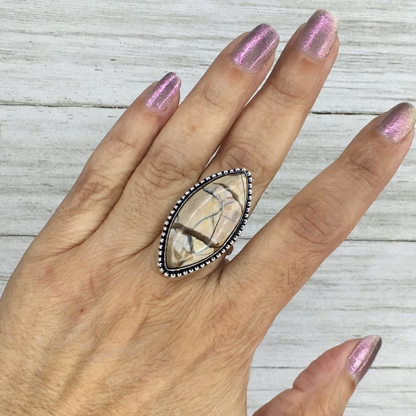 Hyacinth Jasper Adjustable Ring main image 1
