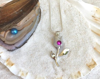 PH PandaHall Collana Con Gabbia Di Perle In Argento Sterling 925 - Foto 2