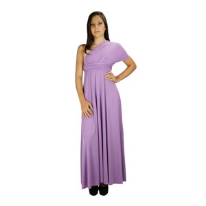 African Violet Bridesmaid Dress, Infinity Dress, Convertible Dress, Wrap Dress, Multiway Dress, Long Dress, Wedding Dress, Maternity Dress