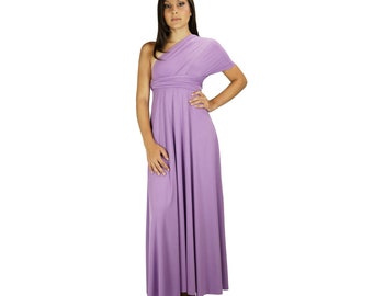 African Violet Bridesmaid Dress, Infinity Dress, Convertible Dress, Wrap Dress, Multiway Dress, Long Dress, Wedding Dress, Maternity Dress