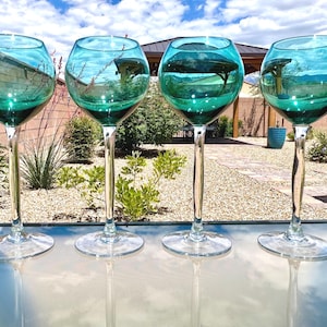 Vintage Blue/green Glasses - Etsy