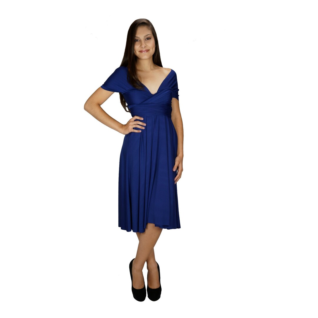 Navy Blue Bridesmaid Dress Infinity Dress Convertible Dress Etsy