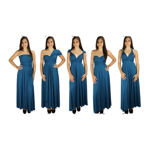 Ultramarine Bridesmaid Dress, Infinity Dress, Convertible Dress, Wrap Dress, Multiway Dress, Long Dress, Wedding Dress, Maternity Dress image 4