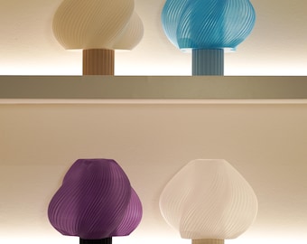 Modern Table Lamp Shade: 3D Printed PLA Desk Light