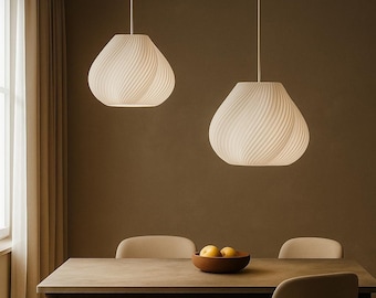 Modern Pendant Lamp: 3D Printed Ceiling Light with WiFi
