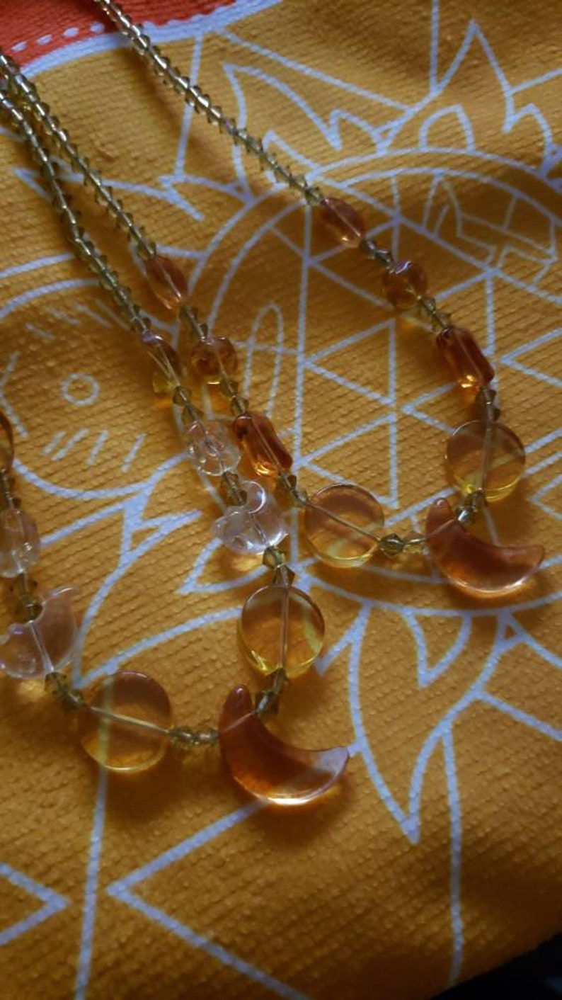 Crystal and Glasswork Necklaces Lunar Energy