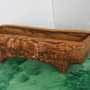 Vintage planter in the shape of a tree trunk, ceramics from the Vetter Keramik W.Germany No. 357 26