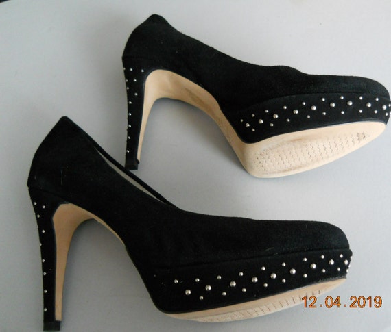 Vintage hoge hakken van Franco Russo Napoli met studs Etsy Belgie