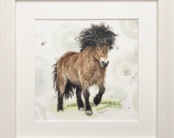 Endangered Collection - Exmoor Pony framed print