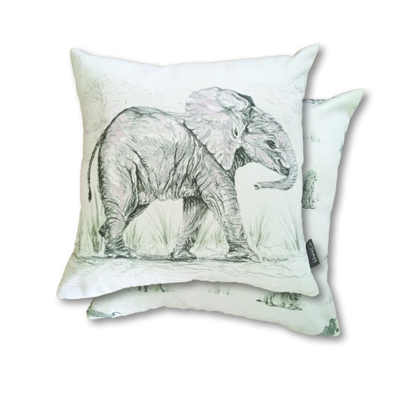 Savannah Collection Coussin Elephant Africain Bebe Avec Etsy