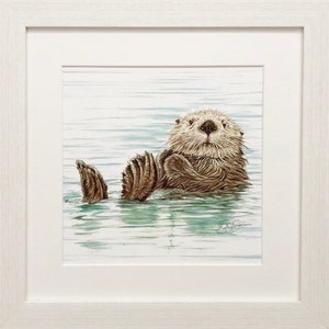 Endangered Collection - Sea Otter framed print