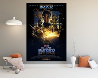 Black Panther Movie Poster Chadwick Boseman Marvel Art Print 13×20 27×40/" 48×32/"