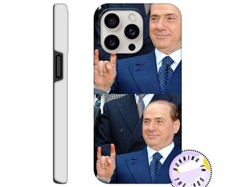 Silvio Berlusconi de Fedez, coque de portable blanche