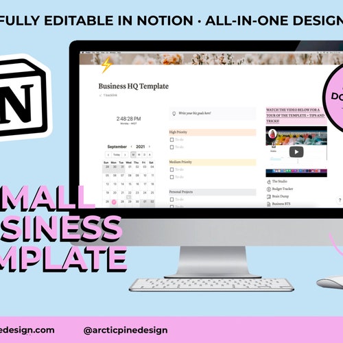 Notion Template Business Digital Business Planner Notion Etsy