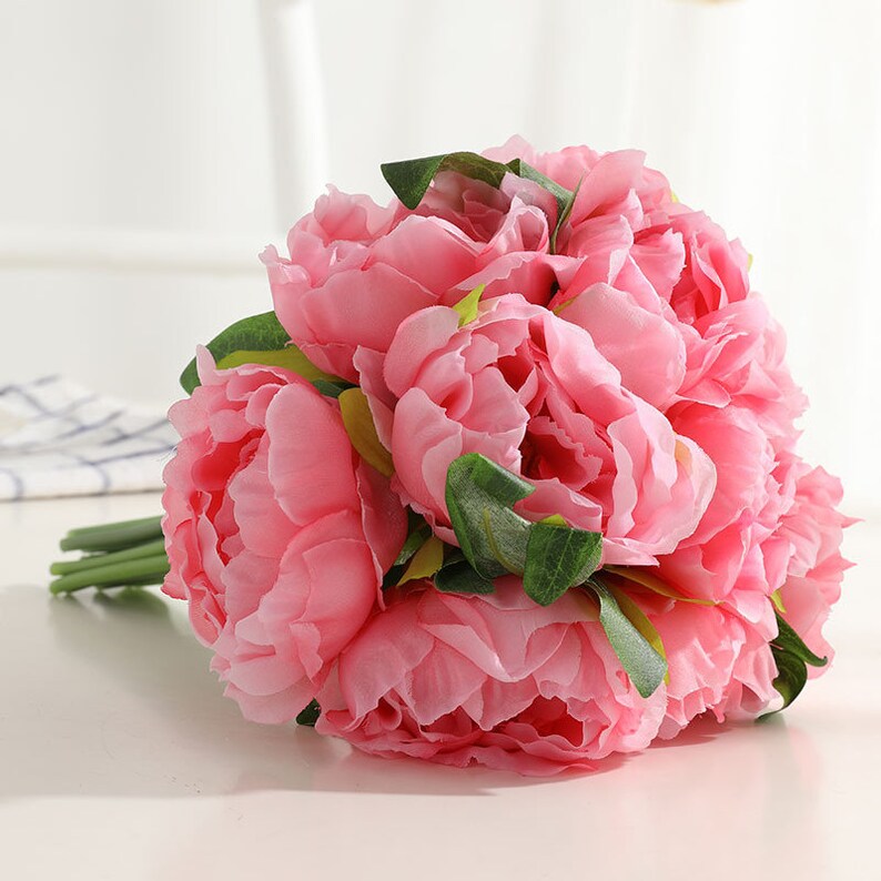 Artificial Flowers Peony Flower Silk Peony fake Peony faux Etsy