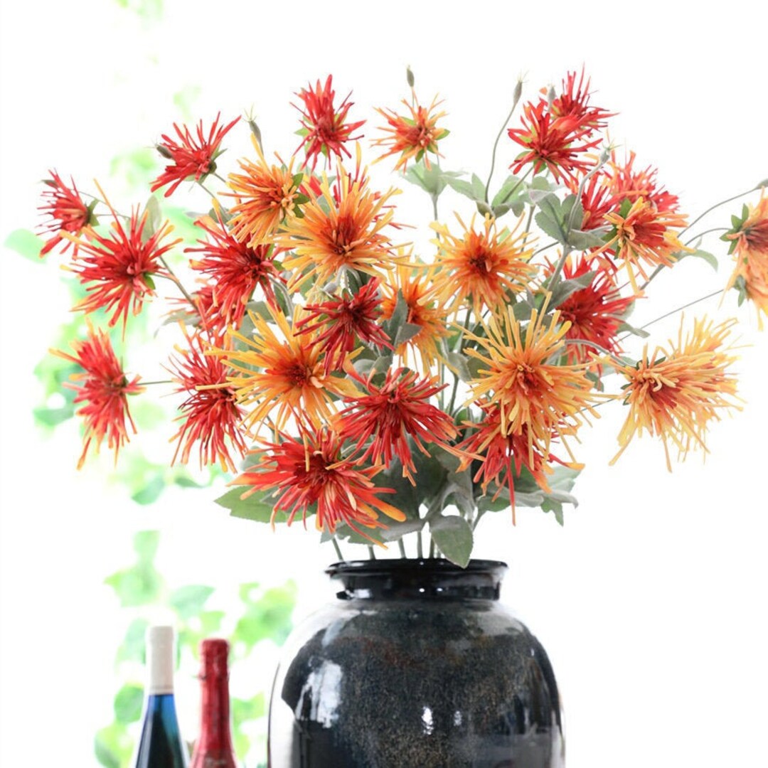 10PCS Artificial Flower Chrysanthemum Fake Flower Home Living Etsy