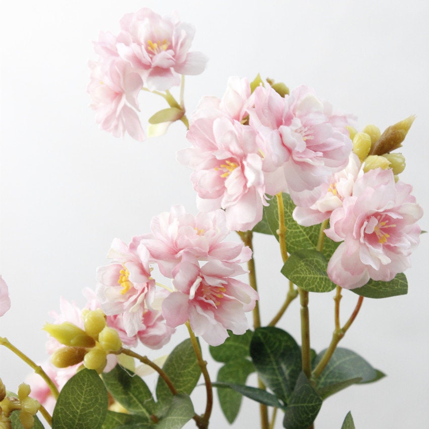 10PCS Artificial Flower Cherry Blossom Fake Flower Home Living Etsy