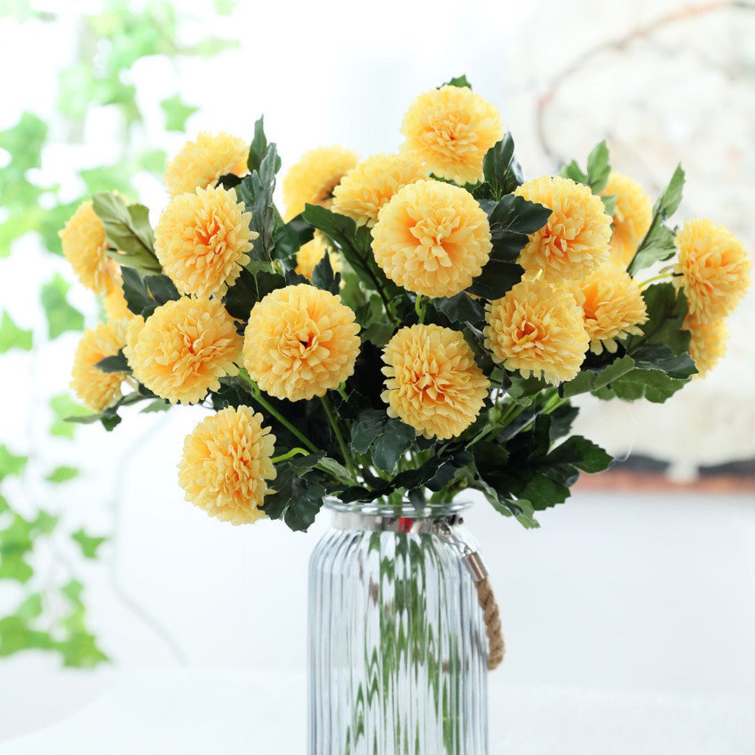 10PCS Artificial Flower Ball Chrysanthemum Ping-pong Ju Fake - Etsy