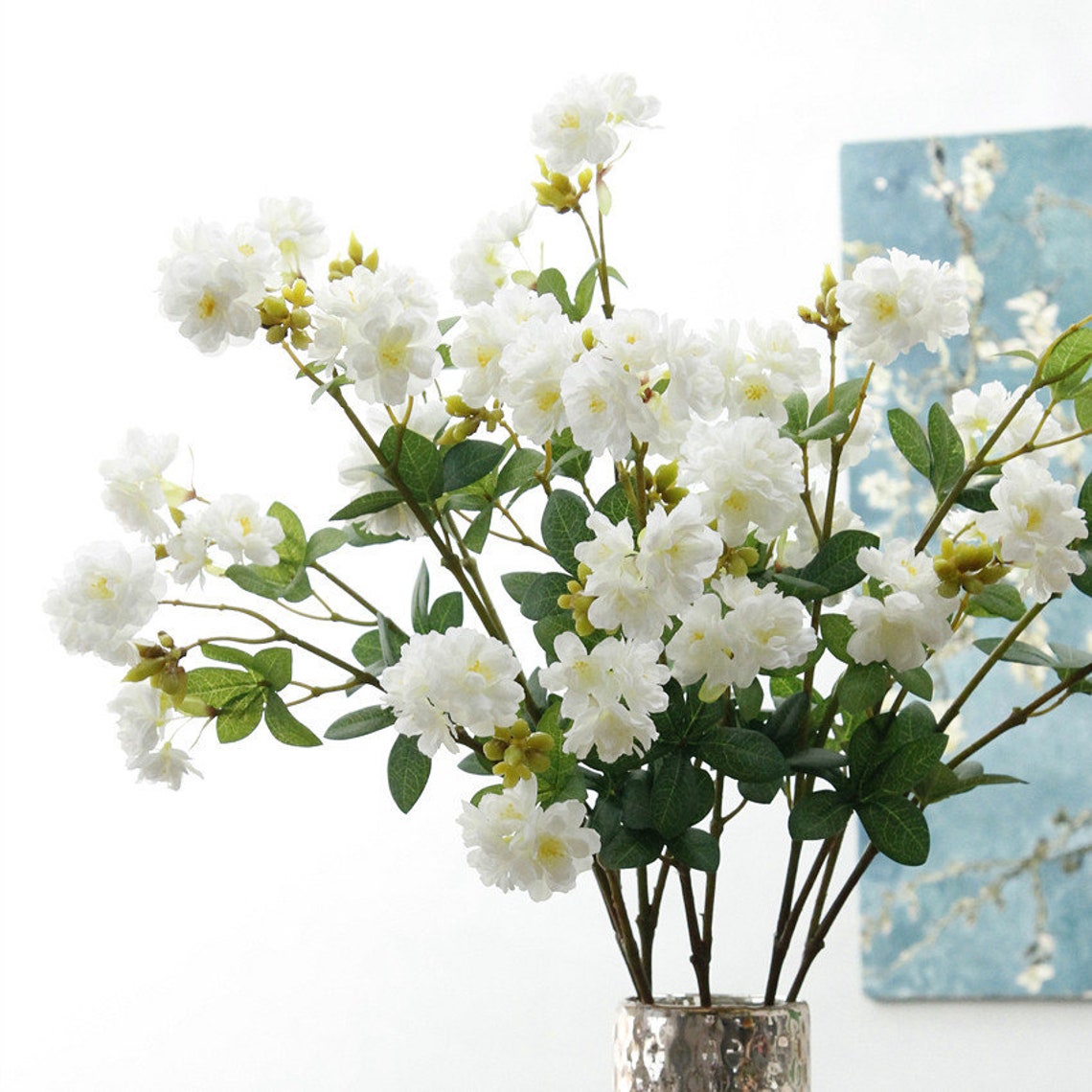 10PCS Artificial Flower Cherry Blossom Fake Flower Home Living Etsy