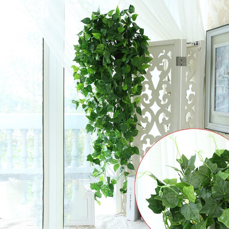 Artificial Plant Wall Hanging Plant Green Home Decoration Etsy Canada