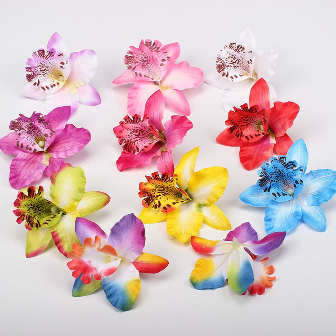 10 PCS Artificial Flower Head 8CM Silk Flowers Head Fabric Etsy