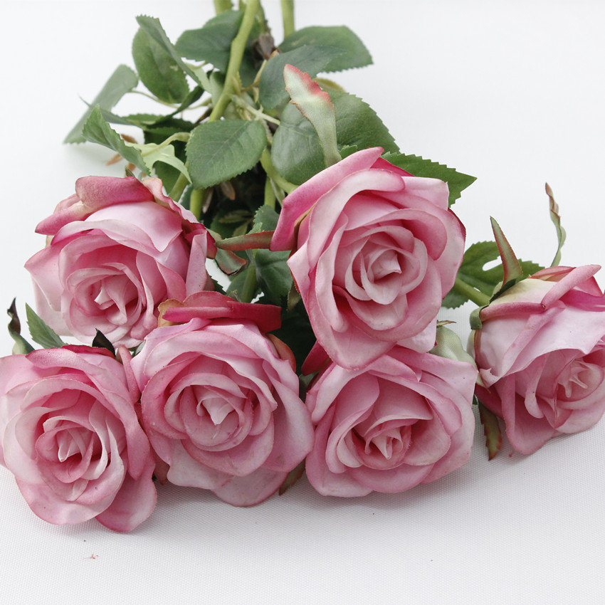 Real Touch Roses 10 Stems Artificial Flower Wedding Etsy