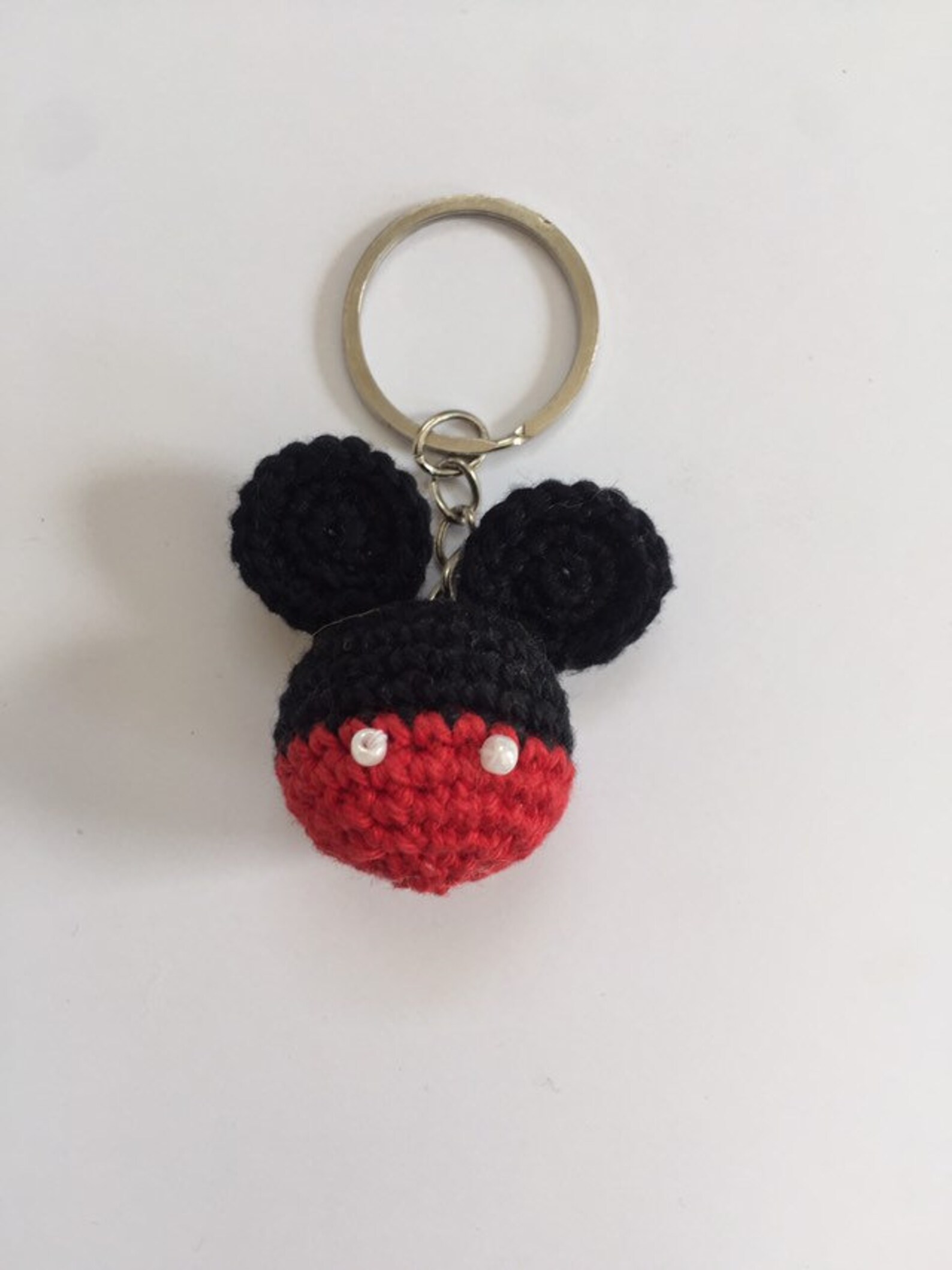 Crochet Keychain Mickey & Minnie Mouse Etsy