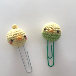Süßes, gehäkeltes Lesezeichen, Amigurumi, kawaii Büroklammer, book, crochet
