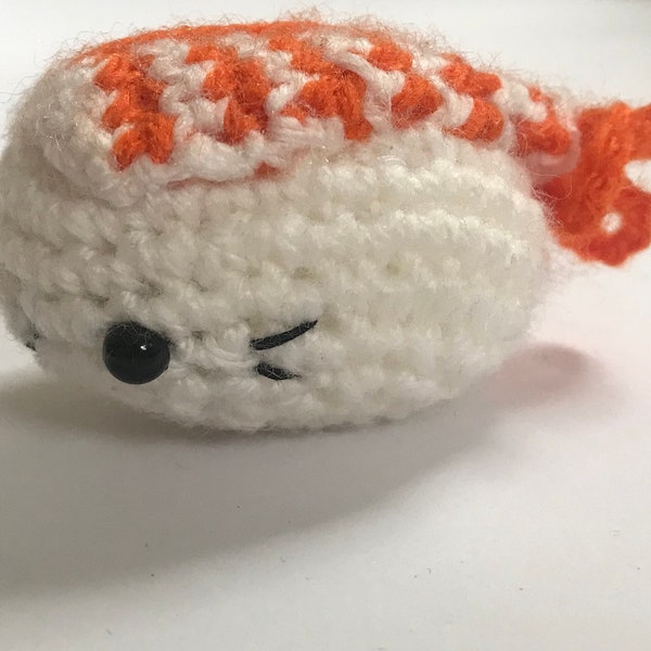 Gehäkelte Sushi,Amigurumi Shrimp