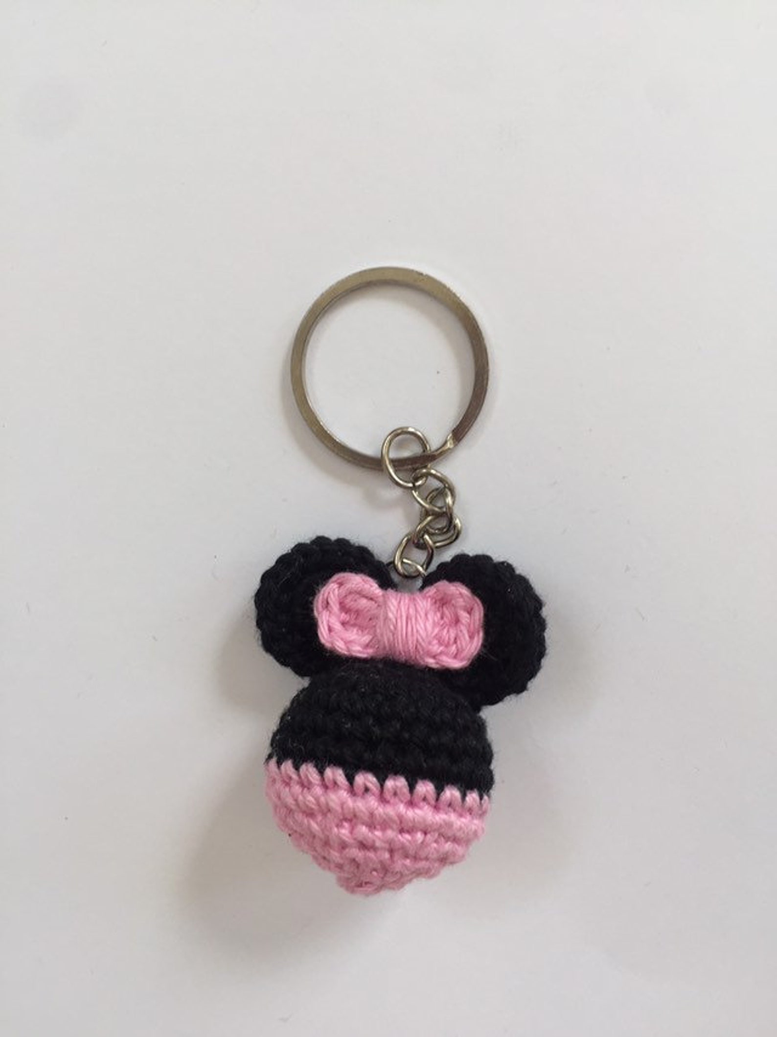 Crochet Keychain Mickey & Minnie Mouse Etsy