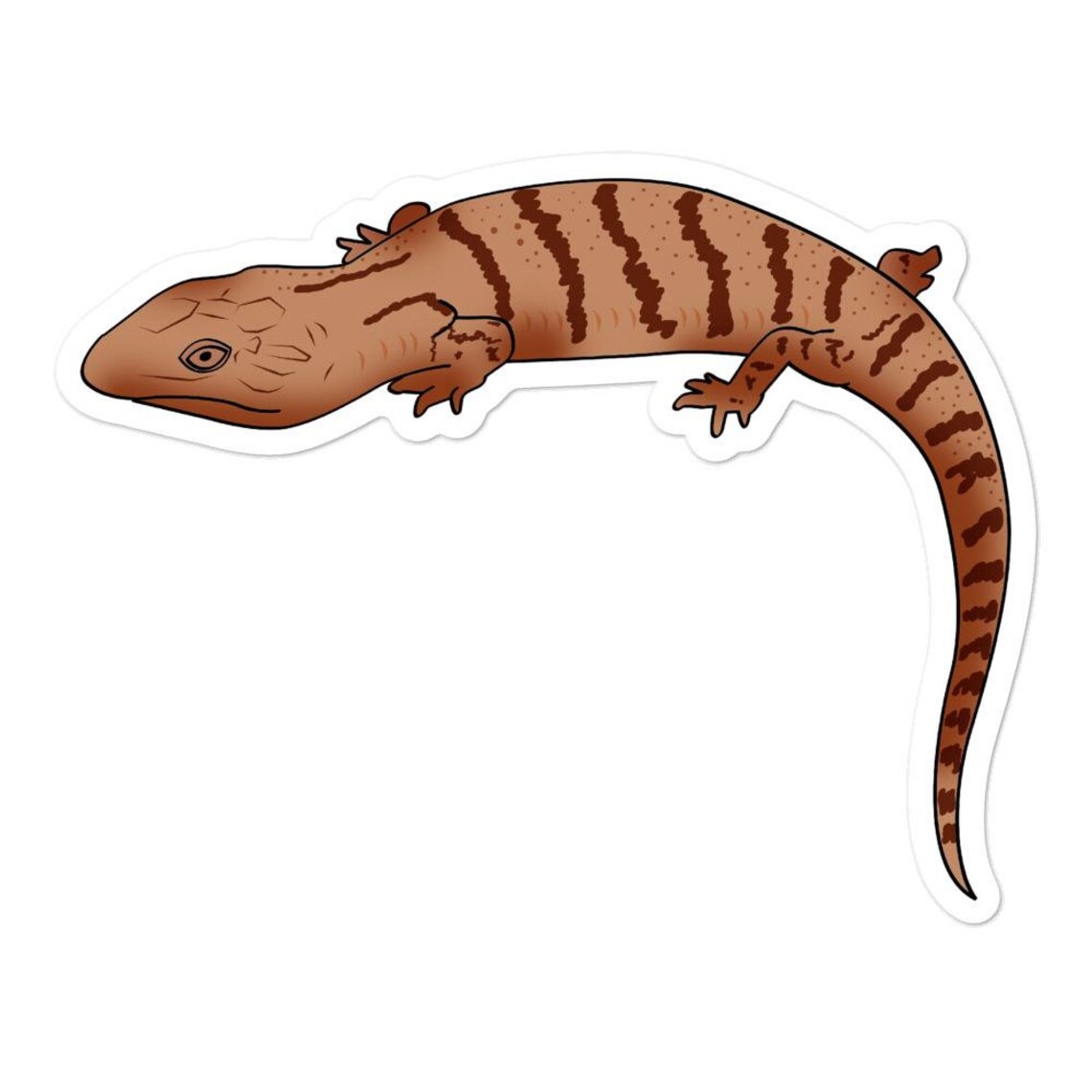 Cute Reptile Sticker Blue Tongued Skink Sticker Reptile Decal | Etsy