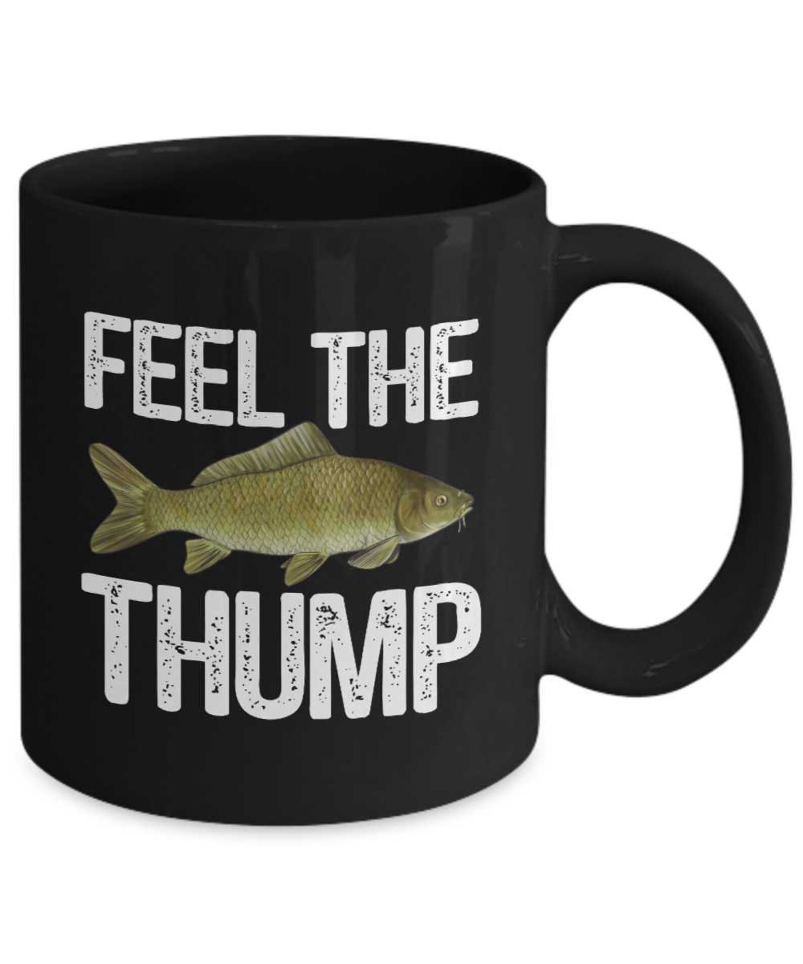 Funny Carp Fishing Mug Black Common Carp Fishing Gift Men Game Etsy