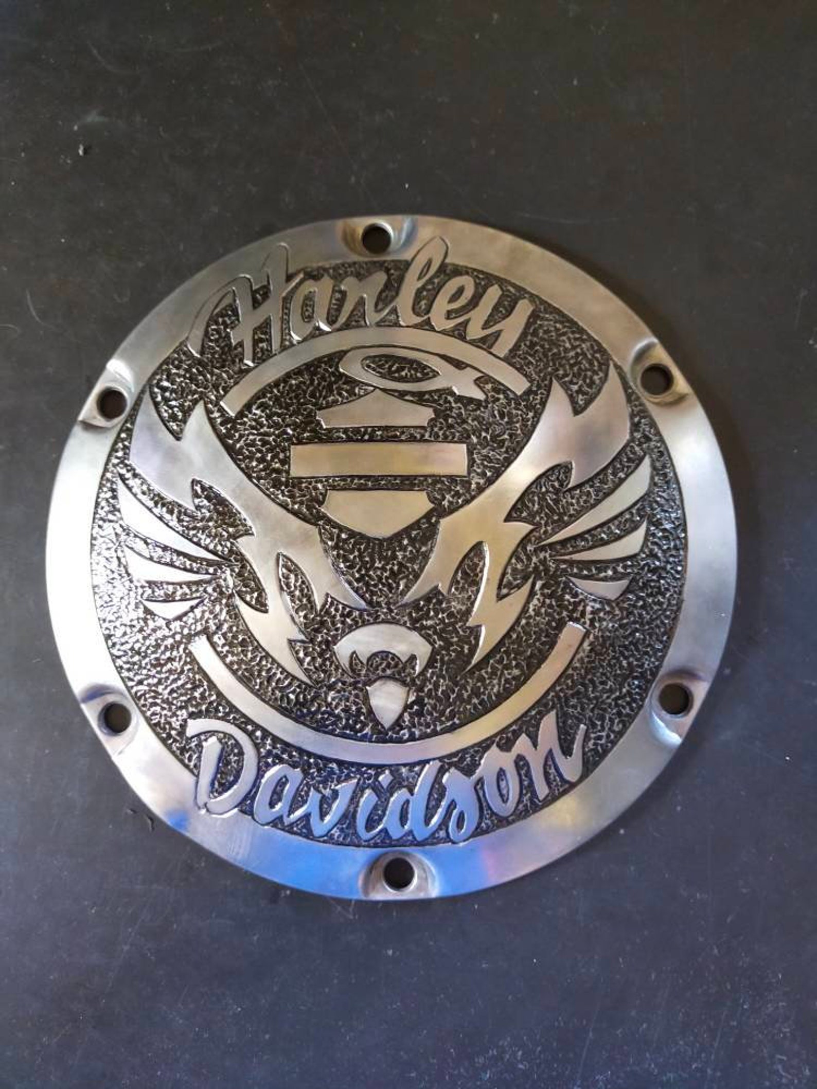 Harley Davidson's hand engraved derby cover | Etsy
