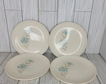 4 Vintage Taylor Smith Taylor Ever Yours Boutonniere Salad Plates 6.5in