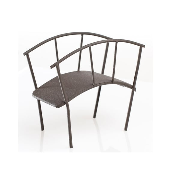 Miniature Dollhouse FAIRY GARDEN Furniture ~ TINY Micro Mini Rustic Metal Bridge