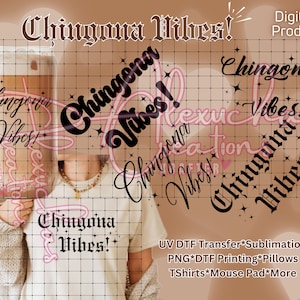 PNG-bestand Chingona Vibes: Chola, Chicana Design (digitale download)