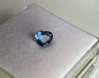 1.14ct Vietnam Blue Spinel heart Shape (7x6.3x3.5mm)