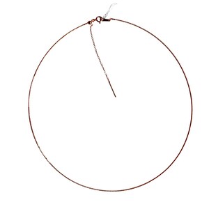 18" Omega Chain in Rose Gold /Omega necklace / Wire Necklace / Collar necklace