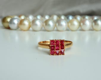 Jedi Angel Cut Spinel Ring in 18k Solid Gold